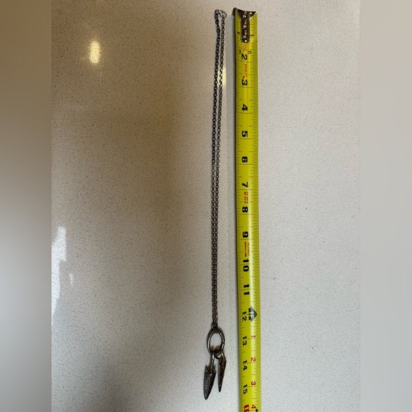 John Varvatos Double Pendent with White & Black Diamonds - Picture 6 of 8